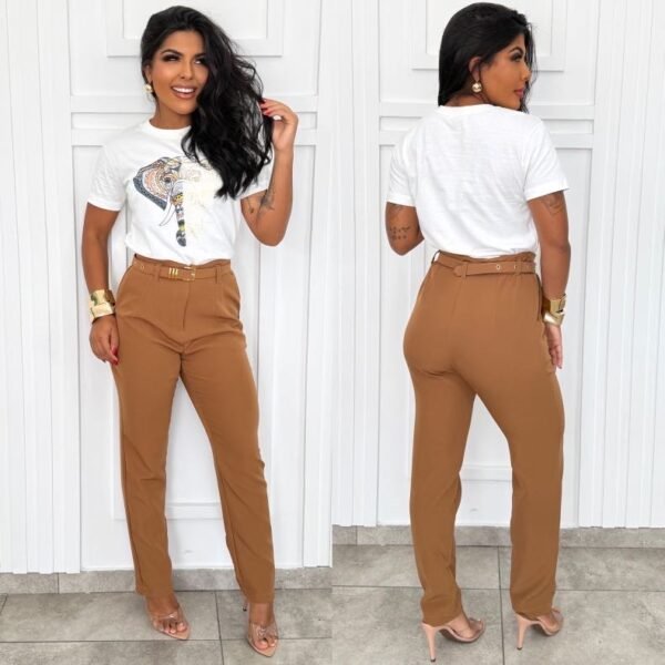 Calça Alfaiataria Zara Cinto