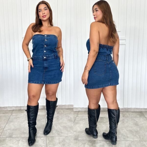 Vestido Jeans Plus