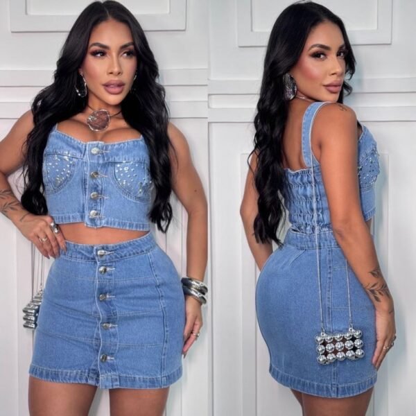 Conjunto Saia Jeans